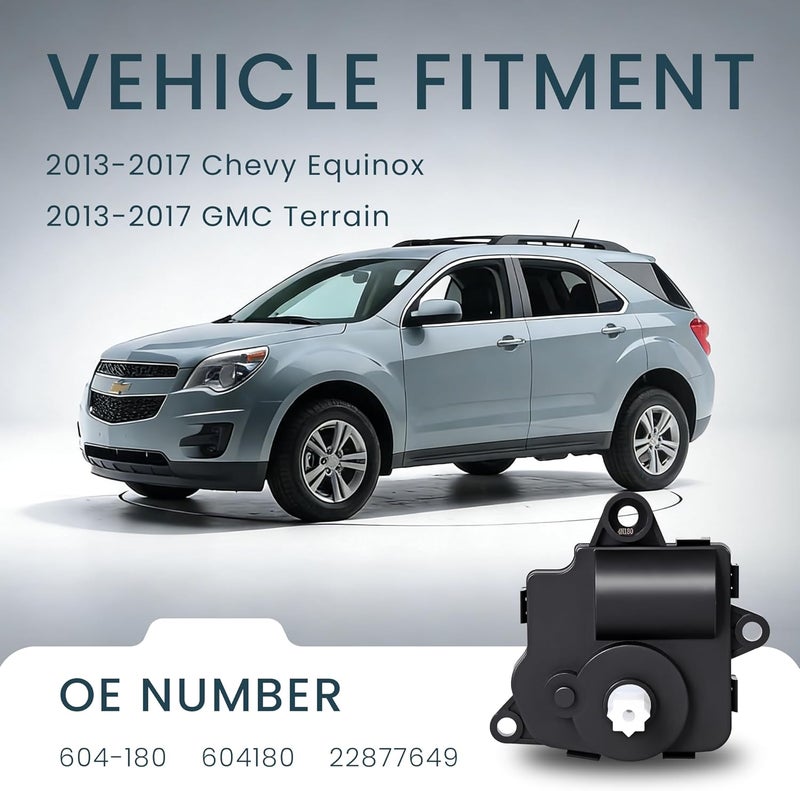 EKLN HVAC Blend Door Actuator Compatible with Chevy Equinox 2013-2017, GMC Terrain 2013 2014 2015 2016 2017, Heater Air Vent Actuator, 604-180, 604180, 22877649 - Image 2